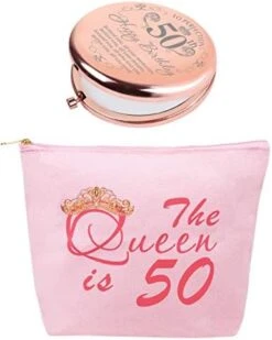 50th Birthday Gifts For Women,50th Birthday Gift Ideas,50 Year Old Birthday Gifts For Women,Turning 50 Gifts For Women,Gifts For 50th Birthday For Women,50th Birthday Gifts,50th Birthday Makeup Bag -Moen Shop 41FXOmlqBL. AC