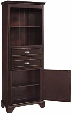 Crosley Furniture Lydia 60-inch Tall Bathroom Cabinet, Espresso -Moen Shop 41FXTxPZ7sL