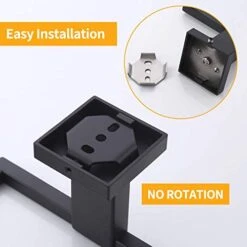 KES Bathroom Towel Ring SUS 304 Stainless Steel Shower Towel Hanger Holder Modern Square Style Wall Mount Matte Black Finish, A2480-BK 15 KES Bathroom Towel Ring SUS 304 Stainless Steel Shower Towel Hanger Holder Modern Square Style Wall Mount Matte Black Finish, A2480-BK -Moen Shop 41GaTX2LThL