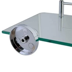 Axxentia Bad 282100 Corner Shelf 35x26 Cm With Chrome-Plated Railing And Glass Base By Axxentia Bad -Moen Shop 41Gtj3aIgdL