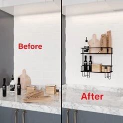 RICH LIVING DECOR Over The Toilet Storage, Over Toilet Bathroom Organizer, Above Toilet Rack, Toilet Stand, Bathroom Shelves Over Toilet, High-Grade Carbon Steel, Easy Assembly, 2-Tier Black 9 RICH LIVING DECOR Over The Toilet Storage, Over Toilet Bathroom Organizer, Above Toilet Rack, Toilet Stand, Bathroom Shelves Over Toilet, High-Grade Carbon Steel, Easy Assembly, 2-Tier Black -Moen Shop 41HDCS6rn2L