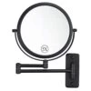 DECLUTTR Wall Mounted Makeup Mirror With 5X Magnification, 8 Inch Double Sided Vanity Magnifying Mirror For Bathroom, Black 1 DECLUTTR Wall Mounted Makeup Mirror With 5X Magnification, 8 Inch Double Sided Vanity Magnifying Mirror For Bathroom, Black -Moen Shop 41I0qj6rblL