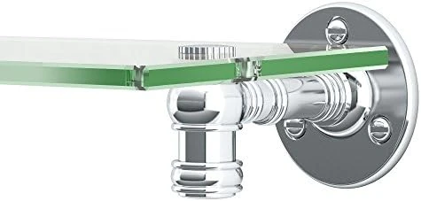 Gatco 4416 Cafe Glass Shelf, Chrome 5 Gatco 4416 Cafe Glass Shelf, Chrome - Image 3