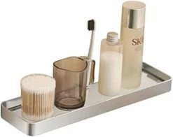 Danpoo Black Floating Shelf Bathroom Wall Shelf, 16" Tempered Glass Shelf Wall Mounted -Moen Shop 41JYANgvY L. AC