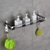 OSLEN Premium New Look Stainless SteelWall Shelves, Floating Shelves For Bathroom, Kitchen Shelf , Bedroom Stand , Bathroom Shelf With Hanger Bathroom Accessories 2 OSLEN Premium New Look Stainless SteelWall Shelves, Floating Shelves For Bathroom, Kitchen Shelf , Bedroom Stand , Bathroom Shelf With Hanger Bathroom Accessories -Moen Shop 41L0YqO2tlL
