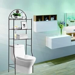 MIMODA 3 Tier Bathroom Over The Toilet Space Saver Freestanding Space Saver Toilet Stands Easy To Assemble (Bronze) 13 MIMODA 3 Tier Bathroom Over The Toilet Space Saver Freestanding Space Saver Toilet Stands Easy To Assemble (Bronze) -Moen Shop 41M0hUI9WGL