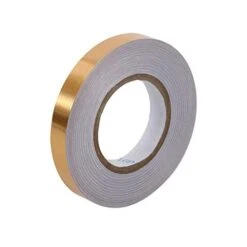 Gold Metalized Polyester Mylar Film Tape With Acrylic Adhesive, 1 In X 55 Yds. Vibrant Mirror Like Finish, Gold Decor Tape For Detailing Accent Wall, Cabinet （For Smooth And Dry Surface Only)）