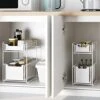 HUOLE Under Sink Storage Shelf With 2 Levels Sliding Baskets And Non-Slip Pad For Kitchen Bathroom (37.4 X 26.5 X 44 Cm, White), 1 Piece 2 HUOLE Under Sink Storage Shelf With 2 Levels Sliding Baskets And Non-Slip Pad For Kitchen Bathroom (37.4 X 26.5 X 44 Cm, White), 1 Piece -Moen Shop 41N3hxxsn7L