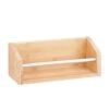 Honey-Can-Do SHF-04380 Wall Ledge Shelf With Chrome Bar, Bamboo, 11.81" X 4.53" -Moen Shop 41Nw21obeYL