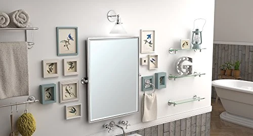 Gatco 4416 Cafe Glass Shelf, Chrome 3 Gatco 4416 Cafe Glass Shelf, Chrome