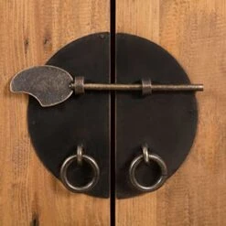 VidaXL Bathroom Set 5 Pieces Home Interior Vanity Tall Side Wall Storage Cabinet Mirror Wooden Furniture Set Solid Recycled Pinewood -Moen Shop 41P63k5JsGL