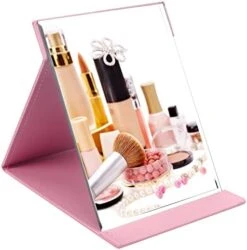 ZBEIVAN 10x7 Inches Portable Folding Makeup Mirror With Cosmetic Desktop Standing For Travel, Vanity Table, Room Decor, Beauty Gifts, Black 16 ZBEIVAN 10x7 Inches Portable Folding Makeup Mirror With Cosmetic Desktop Standing For Travel, Vanity Table, Room Decor, Beauty Gifts, Black -Moen Shop 41Pa0XGx6HL. AC