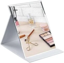 ZBEIVAN 10x7 Inches Portable Folding Makeup Mirror With Cosmetic Desktop Standing For Travel, Vanity Table, Room Decor, Beauty Gifts, Black 15 ZBEIVAN 10x7 Inches Portable Folding Makeup Mirror With Cosmetic Desktop Standing For Travel, Vanity Table, Room Decor, Beauty Gifts, Black -Moen Shop 41QCcy0KBFL. AC