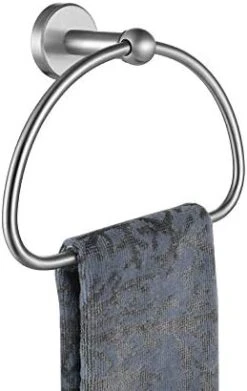 JQK Towel Ring Oil Rubbed Bronze, Stainless Steel Half Ring Towel Holder For Bathroom, 7 Inch ORB Wall Mount, TR160-ORB -Moen Shop 41QHVfdF7bL. AC