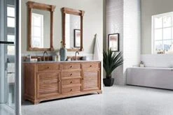 Savannah 72" Double Vanity Cabinet, Driftwood, With 3 CM Eternal Jasmine Pearl Quartz Top W/Sink 9 Savannah 72" Double Vanity Cabinet, Driftwood, With 3 CM Eternal Jasmine Pearl Quartz Top W/Sink -Moen Shop 41RwK8cuhJL