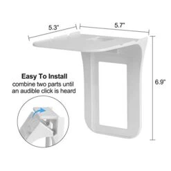 SRXING Outlet Shelf,Wall Outlet Shelf,Shelf Over Outlet,Power Shelf,Shelf Over Outlet,Outlet With Shelf,Outlet Shelves, Easy Install-Holds Up To 10 Lbs, White, (1 Pack) -Moen Shop 41S6Vzi74XL