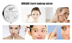 DIDADIC 40th Birthday Gifts For Women Makeup Mirror, 40 Years Old Gifts For Women Turning 40, Happy Birthday For Her Wife Daughter Sister Female Friends (40th Aged To Perfection) -Moen Shop 41SSTEToMfL