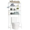 VIPEK X4 White Over The Toilet Storage Cabinet Bathroom Rack 4-Tier Adjustable Shelves For Bathroom Toilet Storage Shelf Organizer Heavy Duty Corner Stand Sturdy Anti-Tilt Tower Shelf Space Saver -Moen Shop 41T0ZdcfL4L