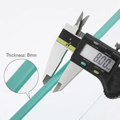 KES Bathroom Glass Shelf Extra 8 MM-Thick Tempered Glass Anodized Aluminum 2 Tier Rectangular Storage Organizer Wall Mount Black, A4126B-BK -Moen Shop 41UykeTvKWS