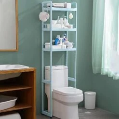 HAZEK Bathroom Shelf Over Toilet, Storage Over Toilet Bathroom Organizer, Pace-Saving, Easy Assembly, Fit Most Toilets -Moen Shop 41VYoxO5FyL. AC