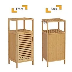 Kinbor Bamboo Bathroom Cabinet Floor Free Stand Storage Cabinet With Single Door Furniture Cabinet For Bathroom, Living Room, Bedroom 12 Kinbor Bamboo Bathroom Cabinet Floor Free Stand Storage Cabinet With Single Door Furniture Cabinet For Bathroom, Living Room, Bedroom -Moen Shop 41WGZxeCAML