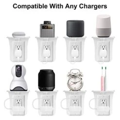 SRXING Outlet Shelf,Wall Outlet Shelf,Shelf Over Outlet,Power Shelf,Shelf Over Outlet,Outlet With Shelf,Outlet Shelves, Easy Install-Holds Up To 10 Lbs, White, (1 Pack) -Moen Shop 41X2j46RNBL