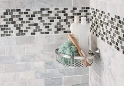 Moen YB5275BN Wynford Corner-Shower Basket For Bathroom-Storage, Brushed Nickel -Moen Shop 41XbFTkGjHL