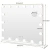 Tangkula 20.5" X 25.5" Hollywood Mirror With Lights, Vanity Mirror W/ 18 Dimmable Bulbs, 3 Color Lighting Modes & 4 Adjustable Brightness, Tabletop & Wall Mounted -Moen Shop 41XqJUwbIfL