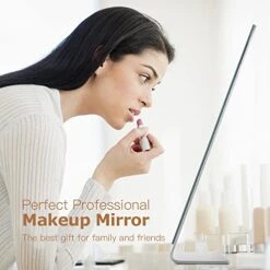 NEZZOE Modern Makeup Mirror, 12" Length Aluminum Desk Mirror, Vanity Mirror For Counter, Bedroom, Bathroom, Dorm 12 NEZZOE Modern Makeup Mirror, 12" Length Aluminum Desk Mirror, Vanity Mirror For Counter, Bedroom, Bathroom, Dorm -Moen Shop 41XsJKzWYcL