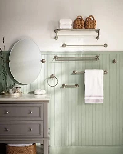 Moen DN6886BN Sage Single Post Bathroom Hand -Towel Ring, Spot Resist Brushed Nickel 5 Moen DN6886BN Sage Single Post Bathroom Hand -Towel Ring, Spot Resist Brushed Nickel - Image 3