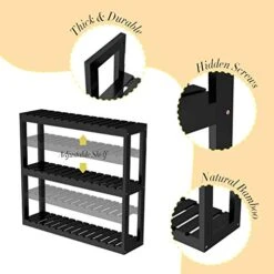 Domax Bathroom Wall Shelf Over Toilet Storage Rack And 18 Inch Round Wall Mirror -Moen Shop 41YamHqe65L