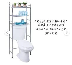 3 Tier Bathroom Organizer, Over The Toilet Storage, With, 3 Bathroom Shelves, Bathroom Storage Over The Toilet -Moen Shop 41YyhpdB9yL