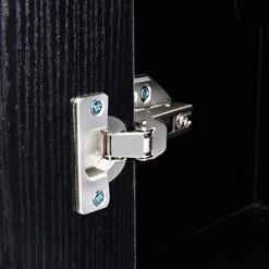 PQXM Over The Toilet Storage Cabinet, 77''H Over Toilet Bathroom Organizer With 2 Open Shelves And Double Doors Cabinet, Black 11 PQXM Over The Toilet Storage Cabinet, 77''H Over Toilet Bathroom Organizer With 2 Open Shelves And Double Doors Cabinet, Black -Moen Shop 41ZG49aXKeL