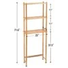 AmazerBath Over The Toilet Storage Shelf Bamboo, 3-Tier Over Toilet Organizer Rack, Freestanding Above Toilet Shelf For Bathroom, Laundry, Space Saver, Natural Color 2 AmazerBath Over The Toilet Storage Shelf Bamboo, 3-Tier Over Toilet Organizer Rack, Freestanding Above Toilet Shelf For Bathroom, Laundry, Space Saver, Natural Color -Moen Shop 41ZvKtnKOLL