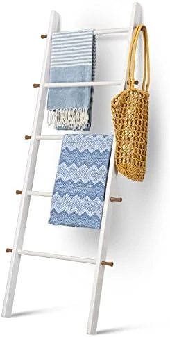 AFOOGA 5Ft Wooden Blanket Ladder Farmhouse - Quilt Ladder For Bedroom - Decorative Ladder For Blankets - Wood Ladder Decor - Easy Assembly- Wooden Ladder For Blankets - Farmhouse Ladder Blanket Holder 10 AFOOGA 5Ft Wooden Blanket Ladder Farmhouse - Quilt Ladder For Bedroom - Decorative Ladder For Blankets - Wood Ladder Decor - Easy Assembly- Wooden Ladder For Blankets - Farmhouse Ladder Blanket Holder - Image 8