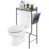 MyGift Black Metal Bathroom Over The Toilet Shelf With Magazine Basket, Space Saver Freestanding Storage Organizer Rack 1 MyGift Black Metal Bathroom Over The Toilet Shelf With Magazine Basket, Space Saver Freestanding Storage Organizer Rack -Moen Shop 41bMHmdQDEL