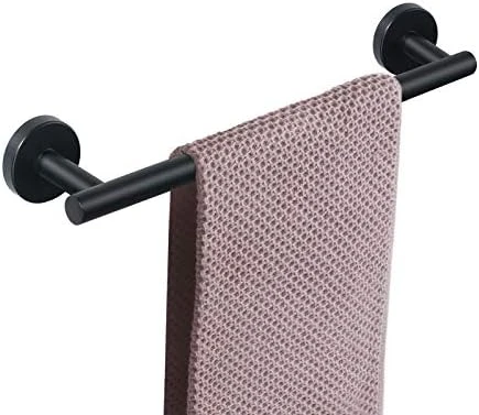 NearMoon Bathroom Towel Bar, Bath Accessories Thicken Stainless Steel Shower Towel Rack For Bathroom, Towel Holder Wall Mounted (Matte Black, 18 Inch) 14 NearMoon Bathroom Towel Bar, Bath Accessories Thicken Stainless Steel Shower Towel Rack For Bathroom, Towel Holder Wall Mounted (Matte Black, 18 Inch) - Image 12
