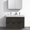 Fresca Valencia 48" Gray Oak Free Standing Double Sink Modern Bathroom Vanity 2 Fresca Valencia 48" Gray Oak Free Standing Double Sink Modern Bathroom Vanity -Moen Shop 41dLTF2ap3L