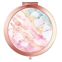 Dynippy Compact Mirror Rose Gold Makeup Mirror Folding Mini Pocket Mirror Portable Hand Mirror Double-Sided 2 X 1x Magnification For Woman Girls Great Gift (A-Butterflies Girl) -Moen Shop 41fRYk6GMOL