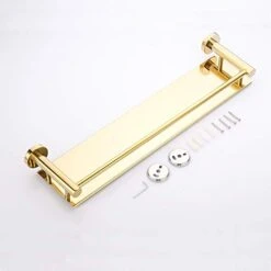 BGL Stainless Steel 304 Shelf Bathroom Shelf 19.6 Inch Wall Mount (Gold) -Moen Shop 41fnyKnvqeL