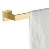 Brushed Gold Towel Bar,16-Inch Towel Bar For Bathroom Square Base SUS304 Stainless Steel Wall Mount Bath Towel Holder Bathroom Hardware Accessories -Moen Shop 41fxkWj4DoL