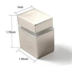 XVL 15-Inch Bathroom Glass Shelf Brushed GS3002L