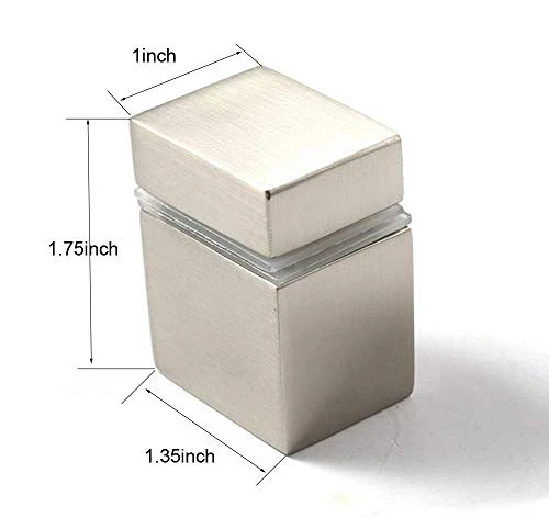 XVL 15-Inch Bathroom Glass Shelf Brushed GS3002L 3 XVL 15-Inch Bathroom Glass Shelf Brushed GS3002L