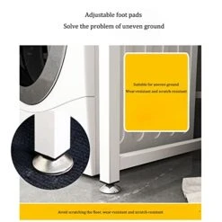 Bathroom Storage Shelves,Washer Storage Frames Floor Standing Punch Free Suitable For Over Toilet High Temperature Steel Balcony Washinghine Shelf Roller Bracket/Black/a -Moen Shop 41giVWPXtBL