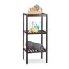 Relaxdays Bamboo Bathroom 3, 80 X 34.5 X 33 Cm, Colorful Shelving Unit For Children, Kitchen Rack, Brown, 33 X 34.5 X 80 Cm -Moen Shop 41gjMJ9MKgL