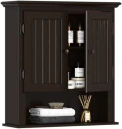 UTEX Bathroom Cabinet Wall Mounted, Wood Hanging Cabinet, Wall Cabinets With Doors And Shelves Over The Toilet For Bathroom,Espresso 16 UTEX Bathroom Cabinet Wall Mounted, Wood Hanging Cabinet, Wall Cabinets With Doors And Shelves Over The Toilet For Bathroom,Espresso -Moen Shop 41gm3Z0AgQL. AC