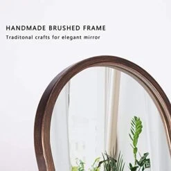 Geloo Vintage Table Desk Mirror-Bronze Metal Framed Standing Mirror 360 Degree Adjustable Swivel For Tabletop, Countertop, Bedroom,Bathroom,Living Room 11.8'' X 7.8'' -Moen Shop 41i0xgZYZTL