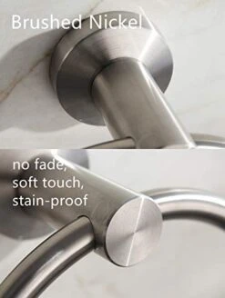 Towel Ring Brushed Nickel, Bath Hand Towel Ring Stainless Steel Round Towel Holder For Bathroom -Moen Shop 41iOYbfS61L