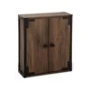 Landia Home Wall Mounted Bathroom Cabinet For Storage, Industrial Themed With A Steel Frame And Adjustable Shelf