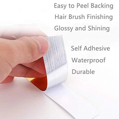 MISSYOUNG Gold Metalized Polyester Mylar Film Tape With Acrylic Adhesive, 0.8 In X 55 Yds. Vibrant Mirror Like Finish, Gold Decor Tape For Detailing Accent Wall, Wardrobe, Cabinet, Bathroom 4 MISSYOUNG Gold Metalized Polyester Mylar Film Tape With Acrylic Adhesive, 0.8 In X 55 Yds. Vibrant Mirror Like Finish, Gold Decor Tape For Detailing Accent Wall, Wardrobe, Cabinet, Bathroom - Image 2